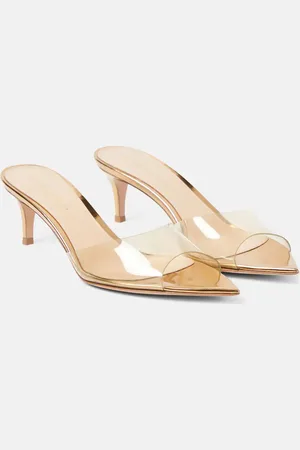 Gianvito Rossi Elle 55 TPU and patent leather mules