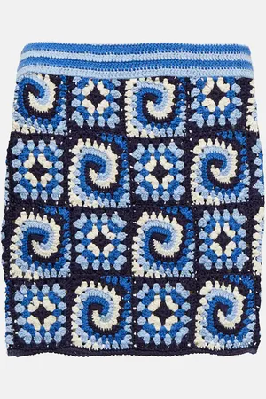 Staud Brazing cotton crochet miniskirt