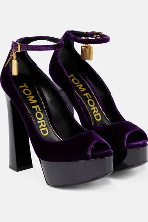 Tom Ford Velvet platform pumps