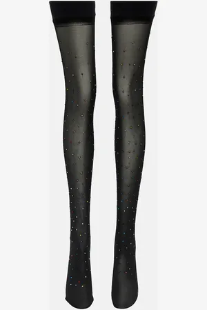 Oseree OsÃ©ree Embellished over-the-knee socks