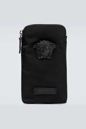 VERSACE La Medusa nylon phone pouch