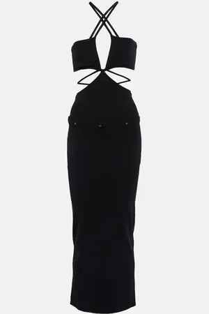 CHRISTOPHER ESBER Cutout ribbed-knit maxi dress
