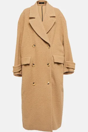 AMIRI Double-breasted wool-blend felt coat
