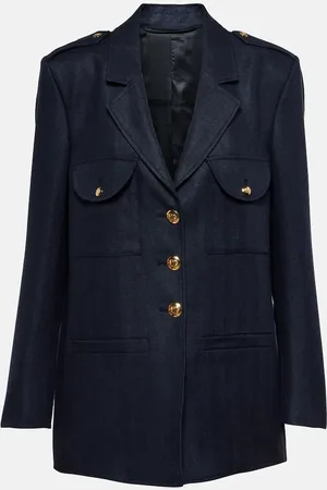 Blazé Milano BlazÃ© Milano Flap tailored linen blazer