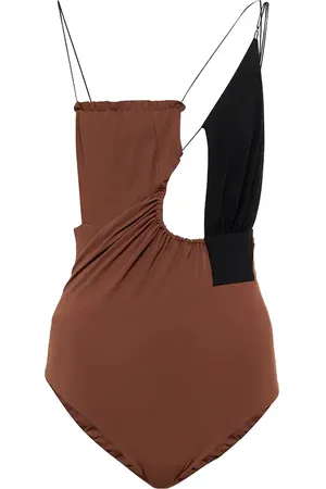 Nensi Dojaka Cutout asymmetric swimsuit