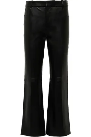 Ami Leather flared pants