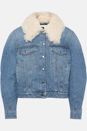 Chloé ChloÃ© Shearling-trimmed denim jacket