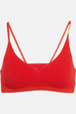 Jacquemus Le Bandeau Pralu ribbed-knit crop top