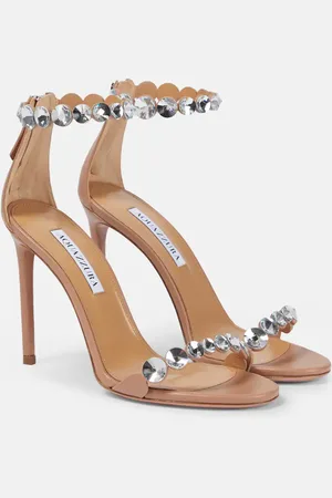 Aquazzura Maxi-Tequila 105 leather sandals