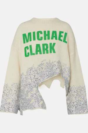 J.W.Anderson X Michael Clark embellished wool-blend sweater
