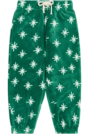 Tiny Cottons Snow Polar printed fleece sweatpants