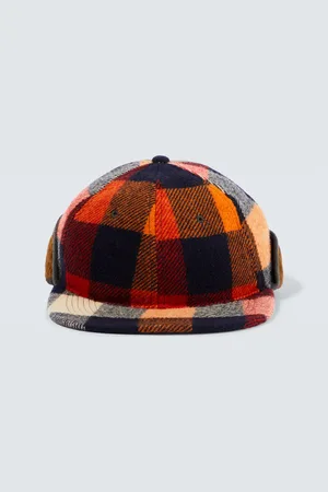 Ralph Lauren Checked wool flap cap