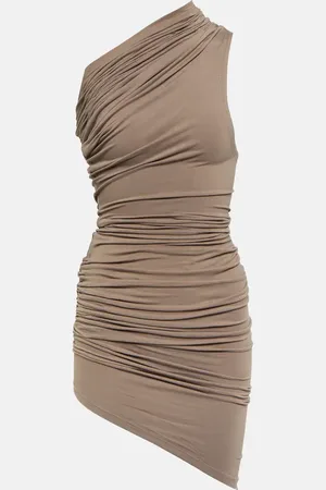 Entire Studios One-shoulder jersey minidress