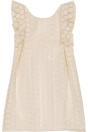 Tartine Et Chocolat Floral cotton-blend organza dress