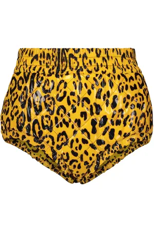 Dolce & Gabbana Leopard-print faux leather shorts