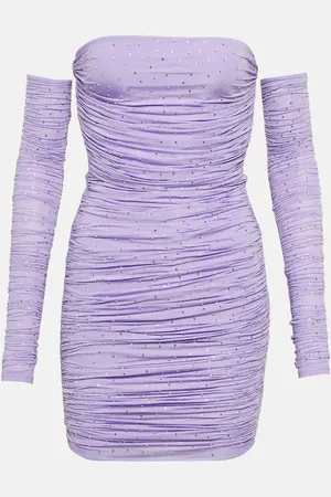 ALEX PERRY Crystal-embellished jersey minidress