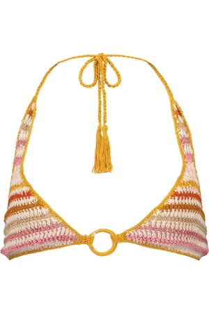 ANNA KOSTUROVA Sunset striped bikini top