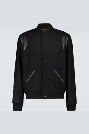 Saint Laurent Teddy varsity jacket