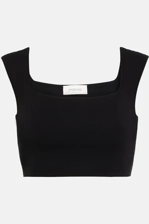 Sportmax Cotton crop top