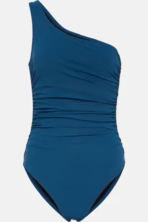Karla Colletto One Shoulder ruched swimsuit