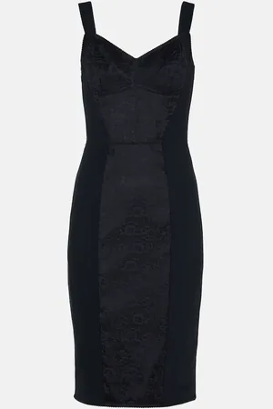 Dolce & Gabbana Lace-paneled bustier dress