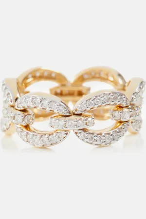 Nadine Aysoy Catena Petite 18kt ring with diamonds