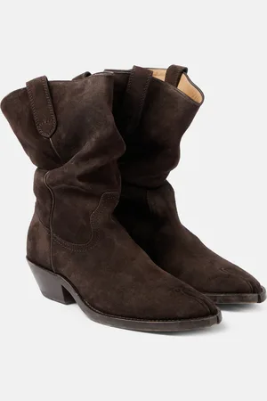 Maison Margiela Tabi suede cowboy boots