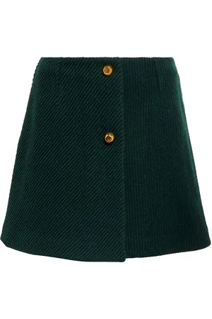 Salvatore Ferragamo High-rise virgin wool miniskirt