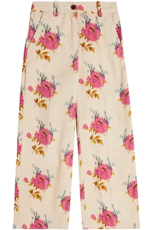 MORLEY Tatum floral pleated cotton pants