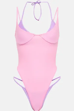 SAME Double Layer one-piece swimsuit