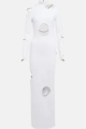 Christopher Kane Embellished cutout maxi dress