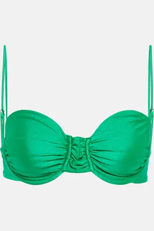 Jade Swim Mia ruched bikini top