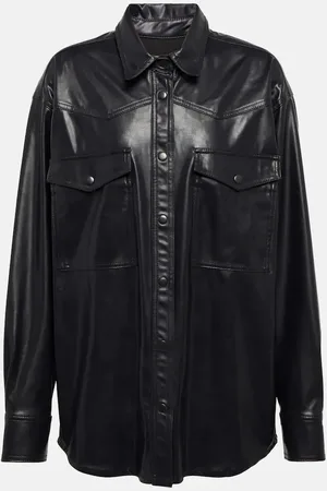 Marant Etoile Bernyga faux leather shirt