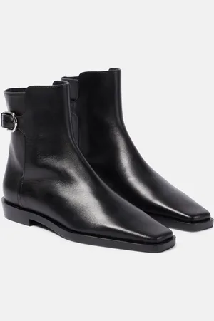 Totême The Belted leather ankle boots
