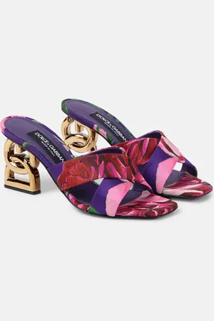 Dolce & Gabbana Floral jacquard mules