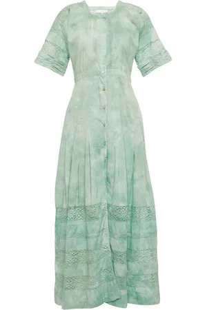 LOVESHACKFANCY Edie cotton maxi dress