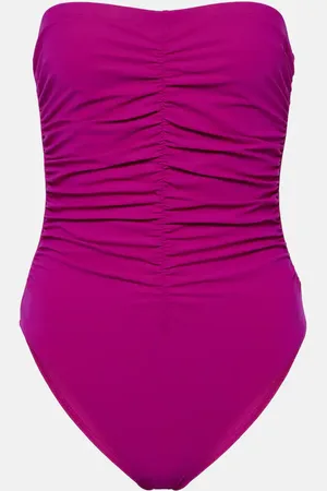 Karla Colletto Basics ruched swimsuit
