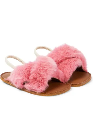 PèPè PÃ¨PÃ¨ Baby Ivanka faux fur and leather sandals