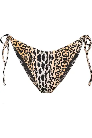 Reina Olga Penny leopard-print bikini bottoms