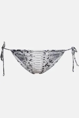 Norma Kamali String printed bikini bottoms
