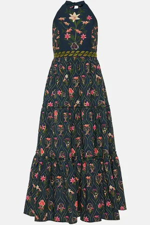Agua by Agua Bendita Consuelo Pacifico cotton midi dress