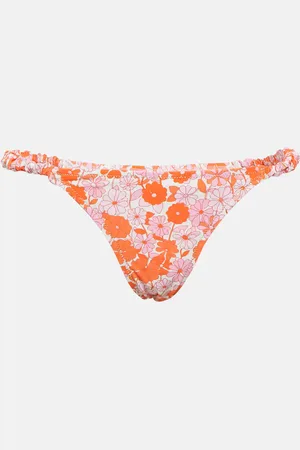 Reina Olga Scrunchie low-rise bikini bottoms