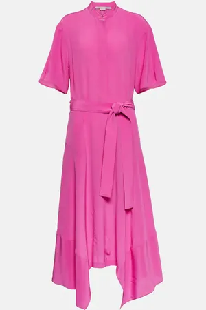 Stella McCartney Asymmetrical silk midi dress