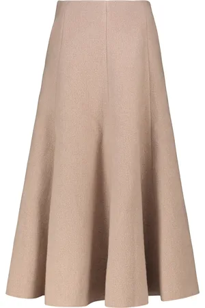 GABRIELA HEARST Maureen high-rise pleated midi skirt