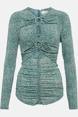 Isabel Marant Joneli floral cut-out top