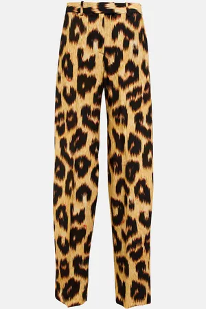 The Attico High-rise leopard-print pants