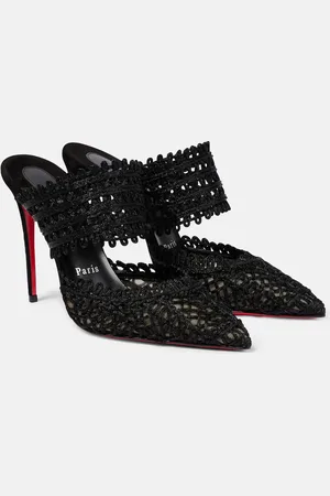 Christian Louboutin Deia macramÃ© mules