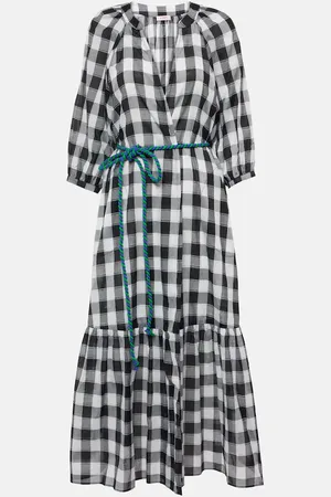 ERES Chess printed cotton midi dress