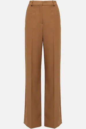 Stella McCartney High-rise wool wide-leg pants