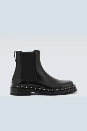 VALENTINO GARAVANI M-Way Rockstud leather Chelsea boots